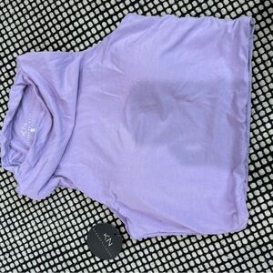 Purple, smooth double lined built-in bra tank top
